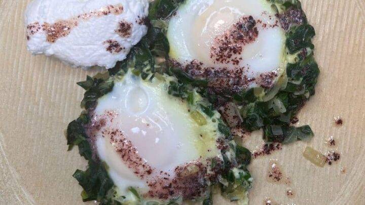 Keto Spinach Eggs Recipe
