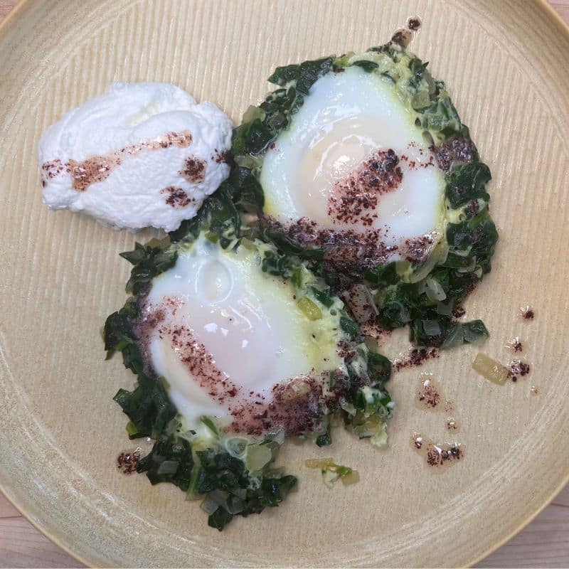 Keto Spinach Eggs Recipe Best Yogurt Butter Topping