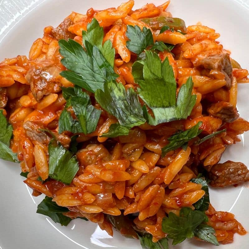 Low Cholesterol Beef Orzo Recipe One Pan Diets Meal Plan