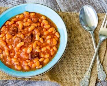 Traditional White Bean Stew Recipe | With Beef Pepperoni
