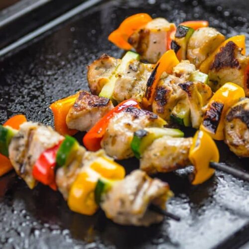 Chicken Skewers in Oven