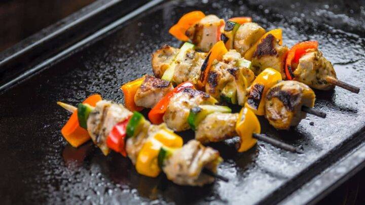 Chicken Skewers in Oven