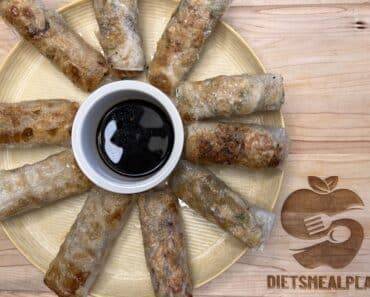 Gluten Free Chicken Rice Paper Rolls