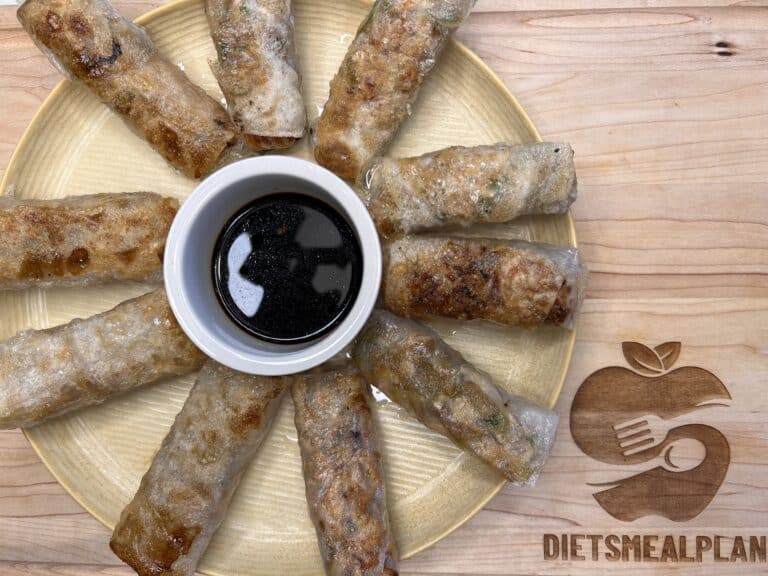 Chicken Rice Paper Rolls