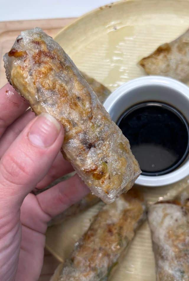Chicken Rice Paper Rolls