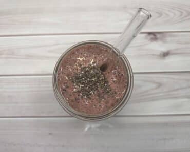 Low Fat Sour Berry Smoothie Recipe | 362 Cal