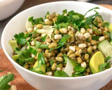 Mung Bean Salad Recipe | Salad with Orange Juice Dressing