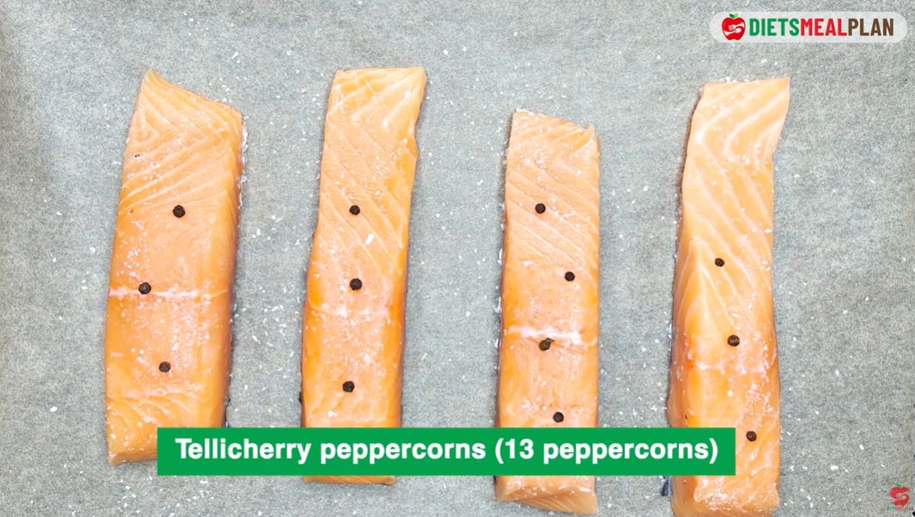 Baked Beurre Blanc Salmon Recipe - Tellicherry peppercorns