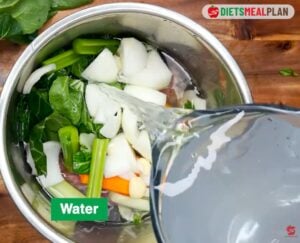 Bone Broth Recipe - Completely cover the mixture with enough water