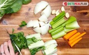 Bone Broth Recipe - chop the vegges into medium pieces