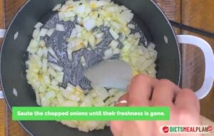 Cabbage Soup Diet Recipe - Sauté the chopped onions