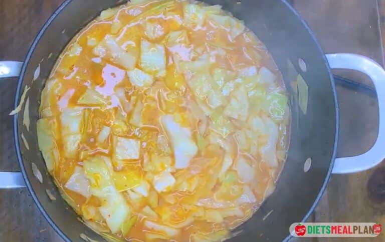 Cabbage Soup Diet Recipe - boil over medium heat