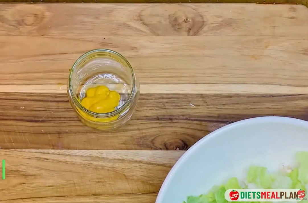 Vegan Mexican Burrito Recipe - Add 1 tablespoon of mustard to a small jar with a tight-fitting lid