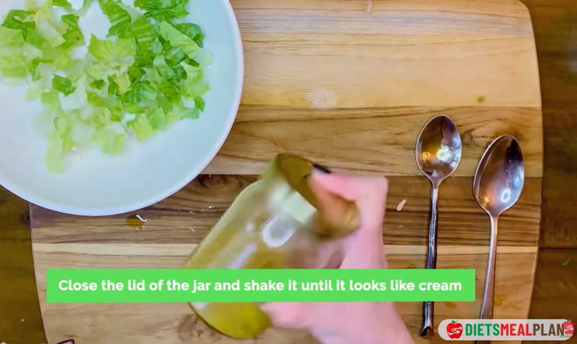 Vegan Mexican Burrito Recipe - Close the lid and shake vigorously until the dressing turns creamy